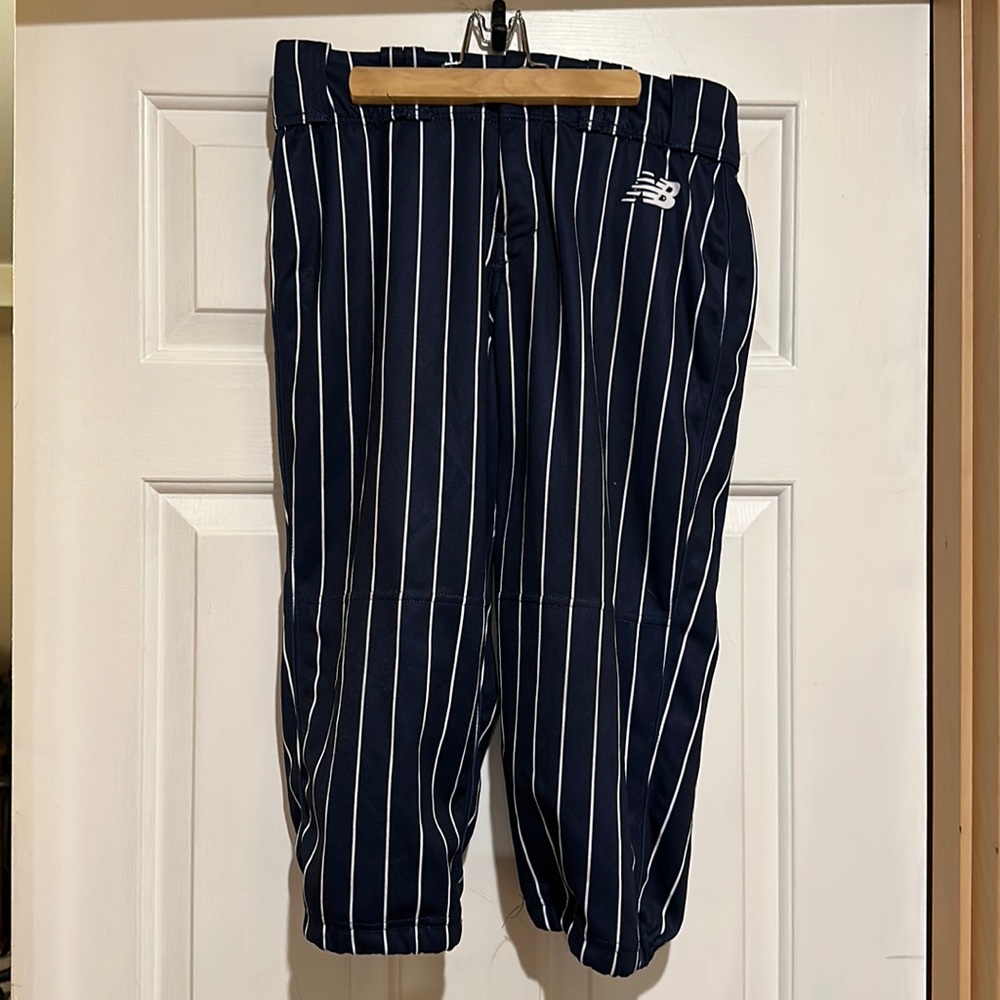 ⚾️New Balance Blue Striped Baseball Knicker Pants- large like new⚾️